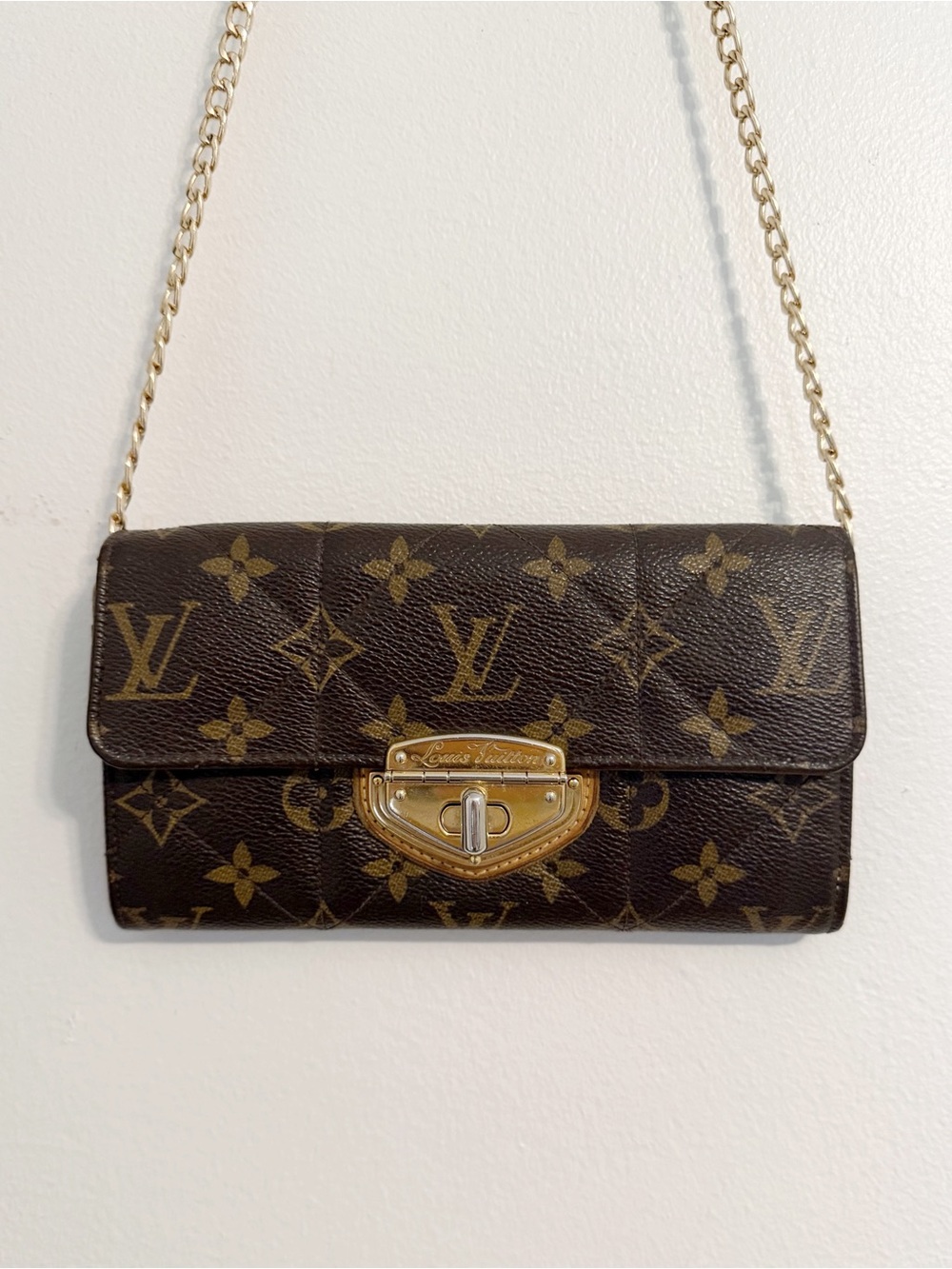 Louis Vuitton Monogram Leather Crossbody Wallet